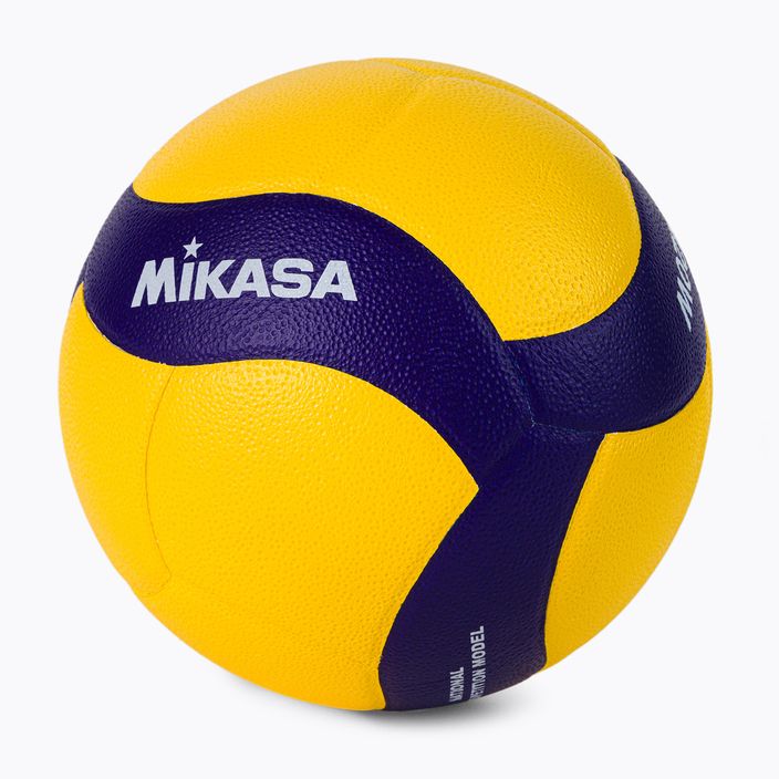 Волейболна топка Mikasa в жълто и синьо V420W