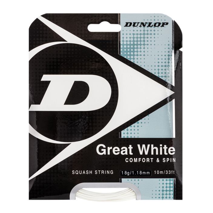 Dunlop Bio Great sq. 10 m струна за скуош бяла 624700 2
