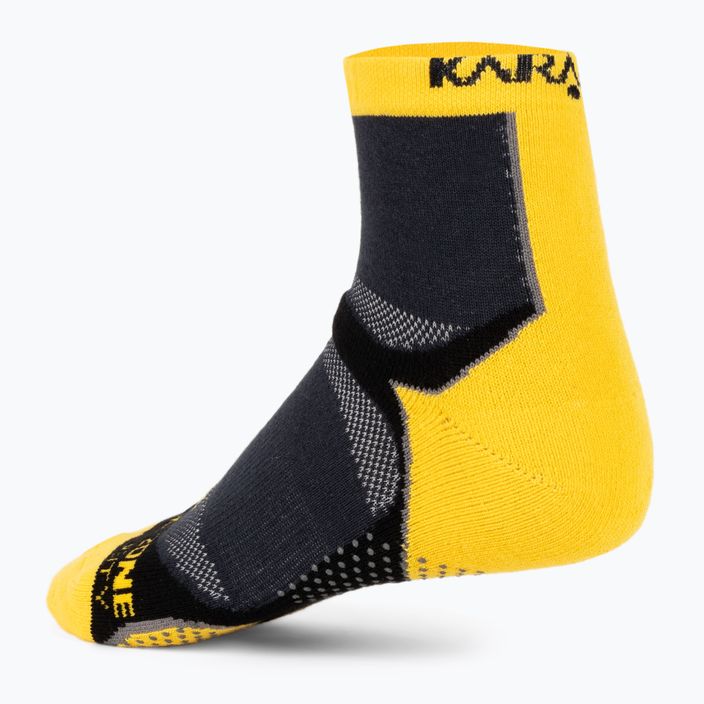 Karakal X4 Чорапи за тенис до глезена черни/жълти KC530 3