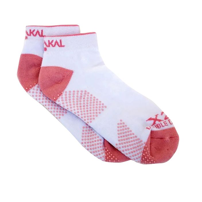 Дамски чорапи за тенис Karakal X2+ Trainer бели и розови KC537 2