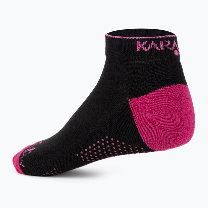Дамски чорапи за тенис Karakal X2+ Trainer black/pink KC538 2