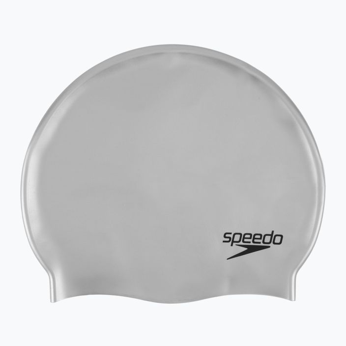 Speedo Обикновена плоска силиконова капачка сива 8-7099