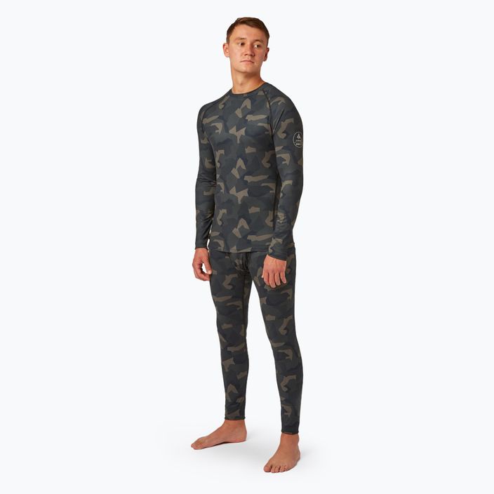 Мъжки Surfanic Bodyfit Limited Edition Crew Neck forest geo camo thermal longsleeve 2
