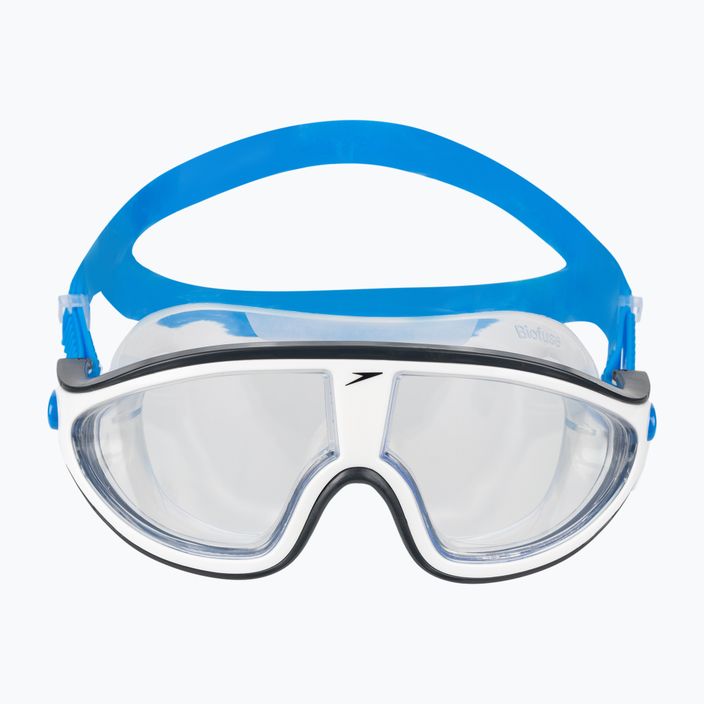 Speedo Biofuse Rift Маска за плуване синьо и бяло 68-11775 2