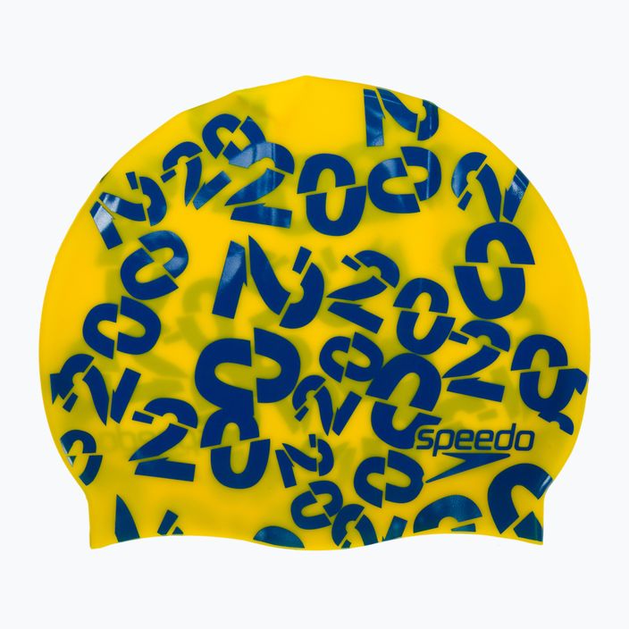 Детска шапка за плуване Speedo Slogan жълта 68-08386D690