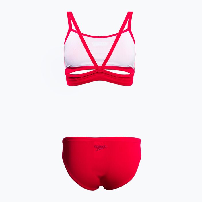 Дамски бански костюм от две части Speedo Essential Endurance+ Thinstrap Bikini red 126736446 2
