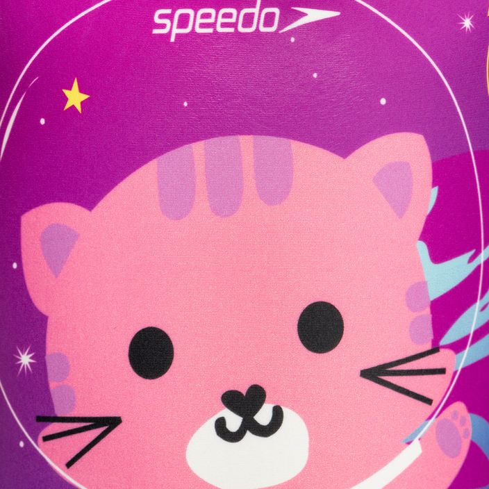 Speedo Essential Апликация лилав детски бански от една част 68-10412F327 3
