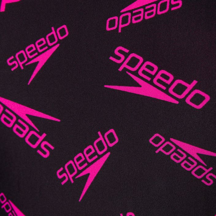 Speedo Boom Logo Allover Medalist дамски бански от една част G118 black/pink 12199G118 3
