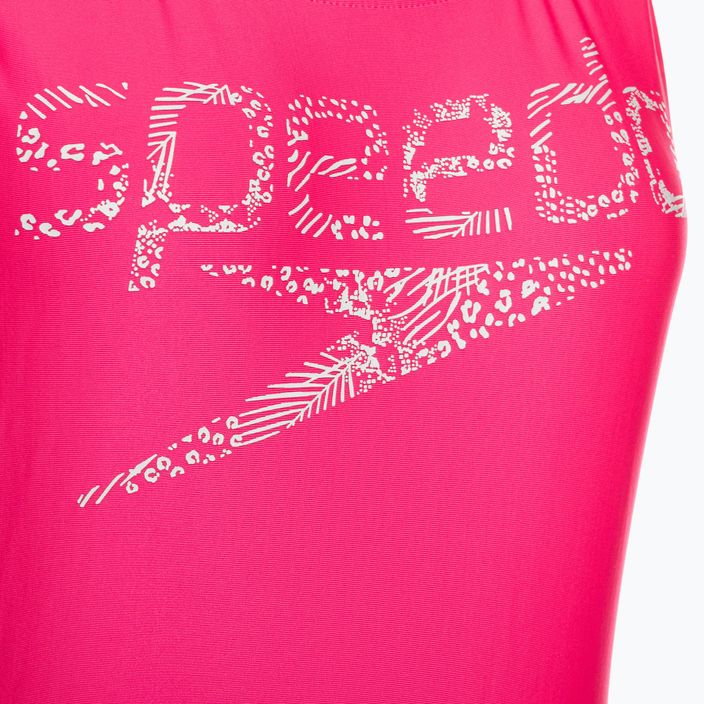 Дамски бански костюм Speedo Logo Deep U-Back от една част, розов 68-12369A657 3