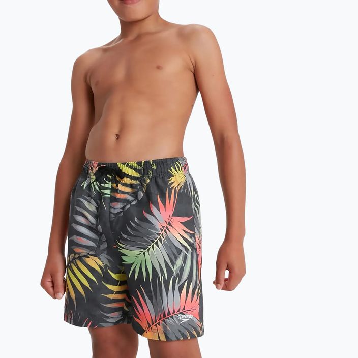 Speedo Детски къси панталони за плуване с щампа 15, черни 68-09067G678 2