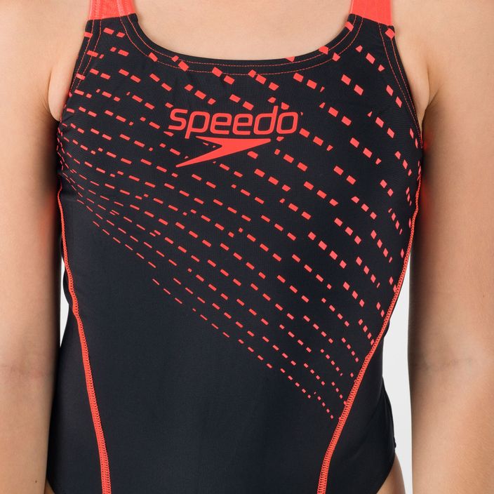 Speedo Medley Logo Детски бански от една част Medalist черен 68-13458G683 7