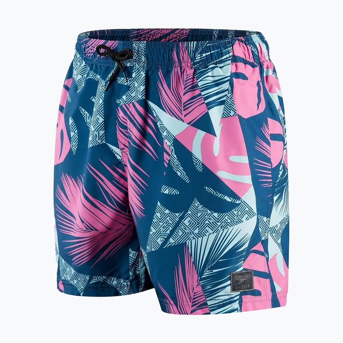 Speedo Мъжки цветни къси панталони за плуване с щампа Leisure 16 68-12837G654