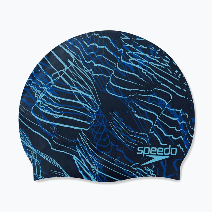 Speedo Шапка за плуване с дълъг косъм с печат в тъмносиньо 68-11306 4