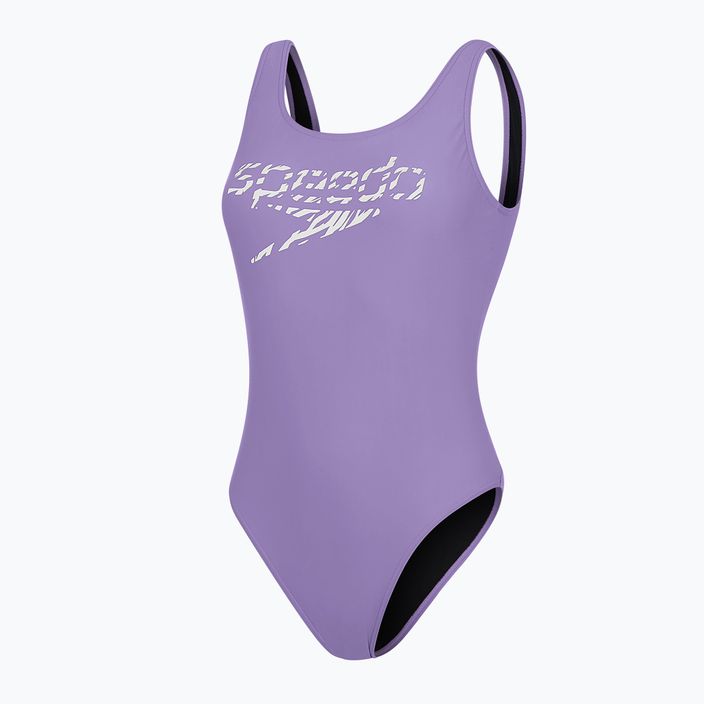 Дамски бански костюм Speedo Logo Deep U-Back от една част  лилав 68-12369 4