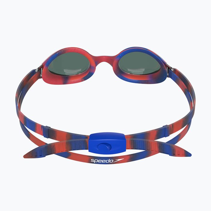 Детски очила за плуване Speedo Hyper Flyer Mirror тъмночервено/червено/сиво 2