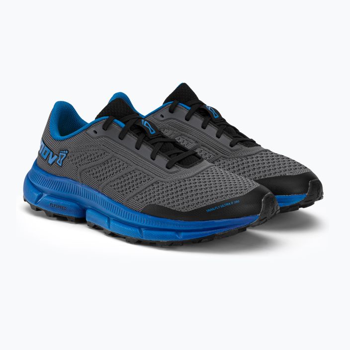 Мъжки обувки за бягане Inov-8 Trailfly Ultra G 280 сиво-синьо 001077-GYBL 4