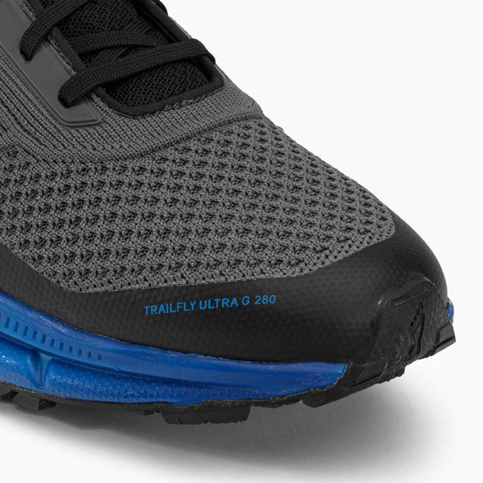 Мъжки обувки за бягане Inov-8 Trailfly Ultra G 280 сиво-синьо 001077-GYBL 8