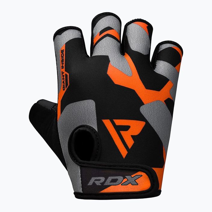 RDX Sumblimation F6 черно-оранжеви фитнес ръкавици WGS-F6O 8