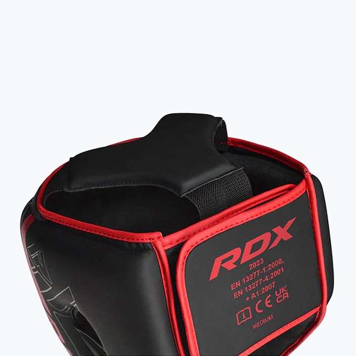 Боксова каска RDX F6 Kara Head Guard червена 3