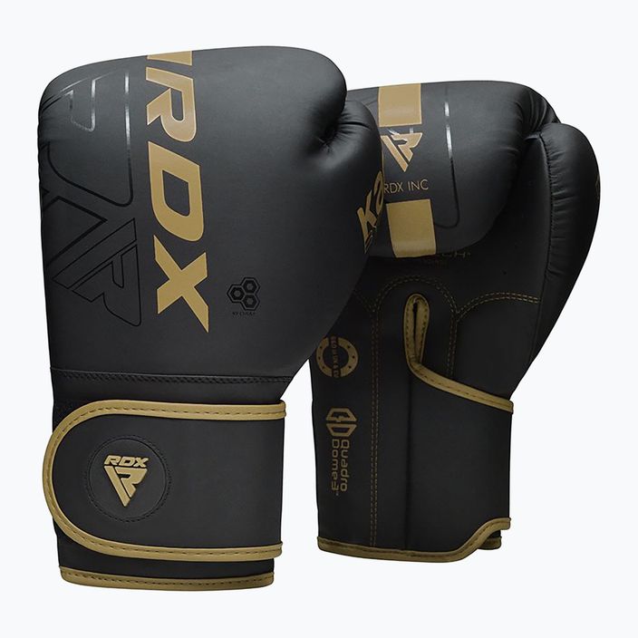 RDX F6 черни/златни боксови ръкавици BGR-F6MGL 8