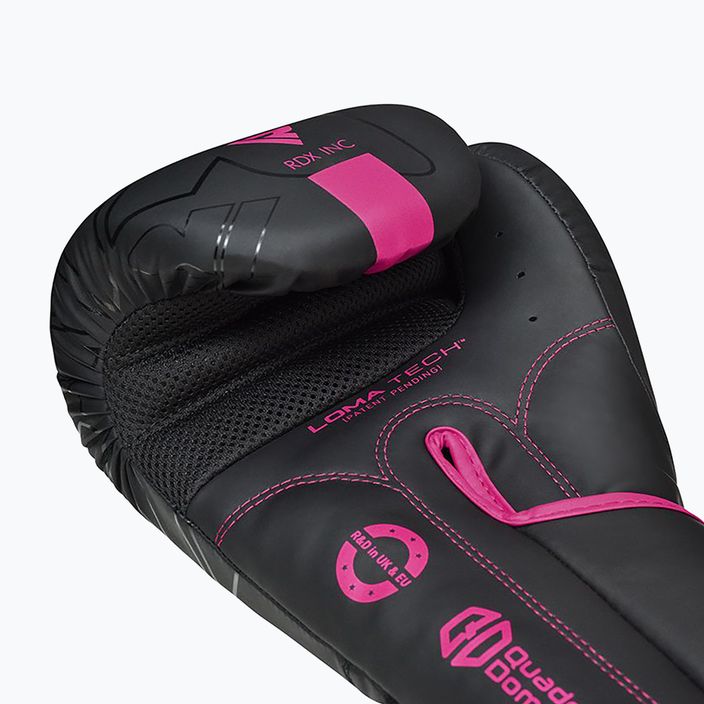 RDX F6 черно-розови боксови ръкавици BGR-F6MP 12