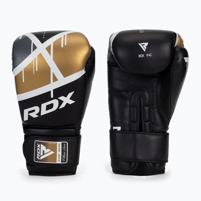 RDX BGR-F7 черни/златни боксови ръкавици BGR-F7BGL 3