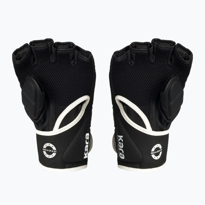RDX F6 граплинг ръкавици черно-бели GGR-F6MW 2