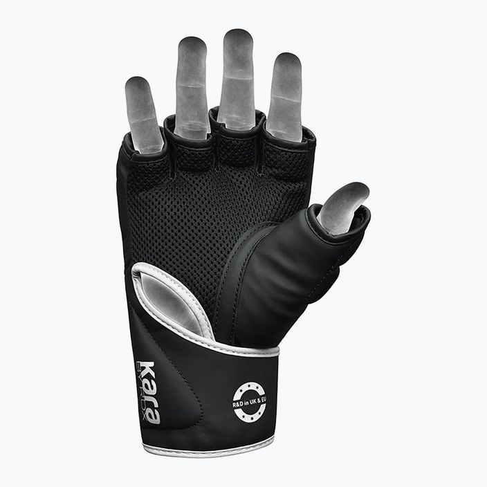 RDX F6 граплинг ръкавици черно-бели GGR-F6MW 9
