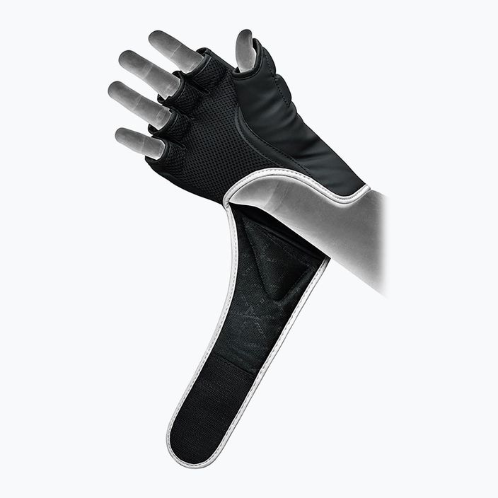 RDX F6 граплинг ръкавици черно-бели GGR-F6MW 10