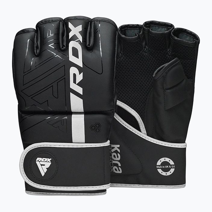 RDX F6 граплинг ръкавици черно-бели GGR-F6MW 12
