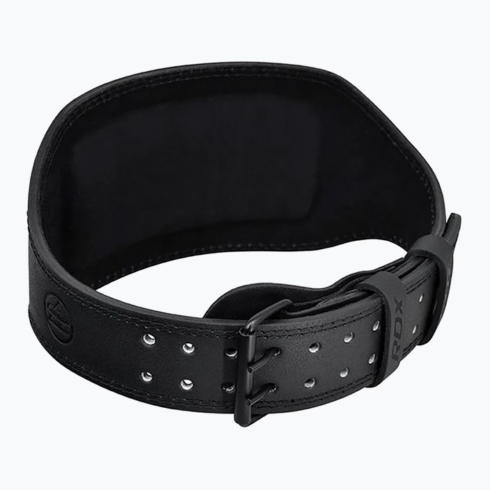 Колан за вдигане на тежести RDX Belt 6" Leather black 4