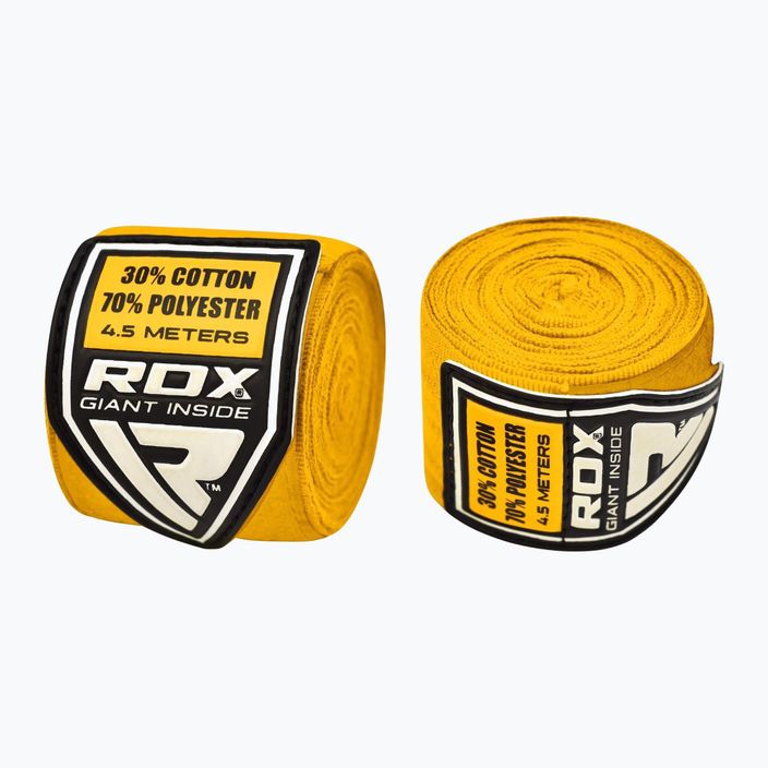 Боксови бинтове RDX Hand Wraps Plus жълт 3