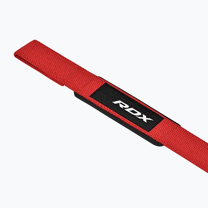 Каишки за вдигане на тежести RDX W1 Weight Training Wrist Straps red 4