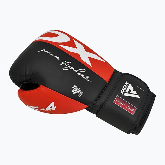 Дамски боксови ръкавици RDX BGR-F4 червено/черно 5