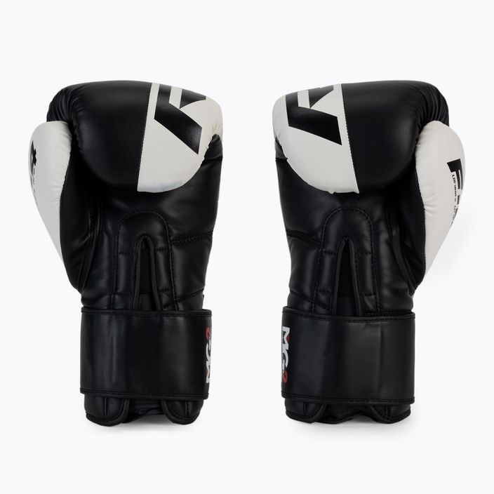 RDX REX F4 бели и черни боксови ръкавици BGR-F4B-10OZ 2