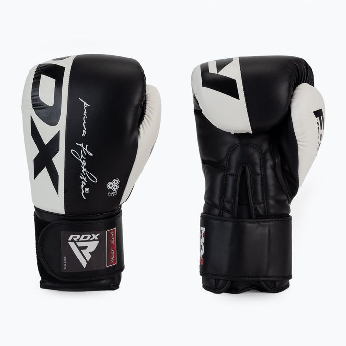 RDX REX F4 бели и черни боксови ръкавици BGR-F4B-10OZ 3