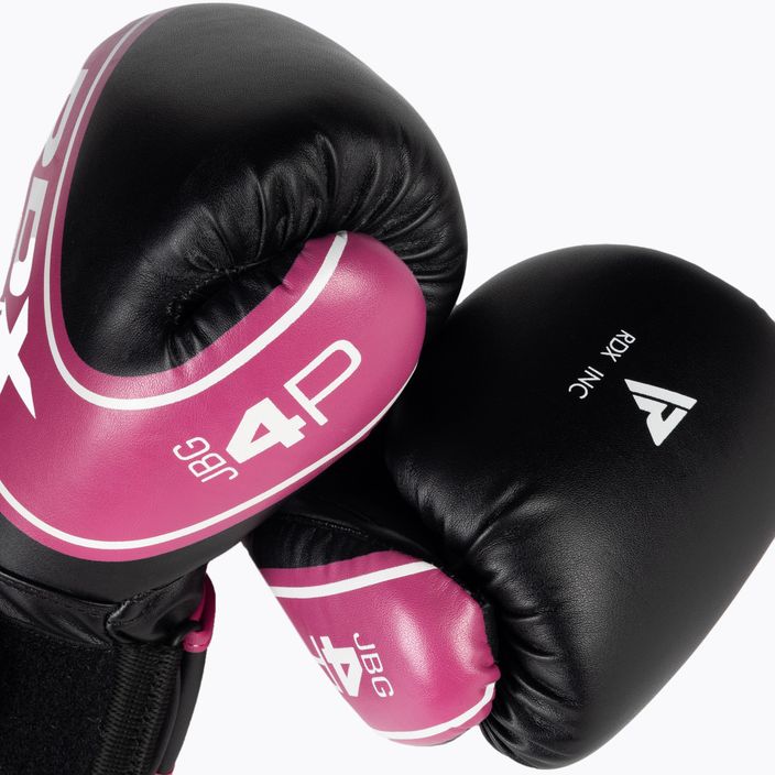 RDX детски боксови ръкавици черно-розови JBG-4P 10