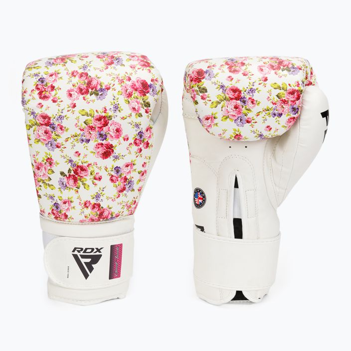 RDX FL-6 бели и розови боксови ръкавици BGR-FL6W 3