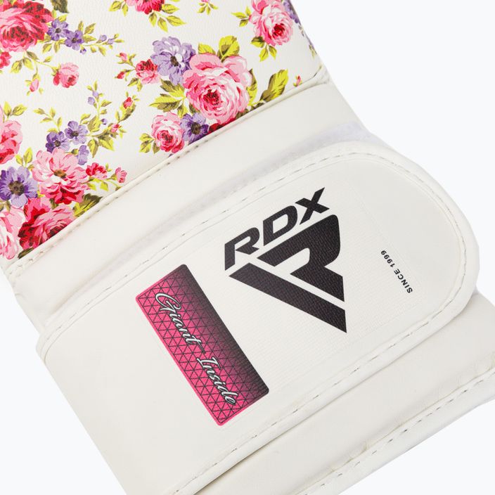 RDX FL-6 бели и розови боксови ръкавици BGR-FL6W 6