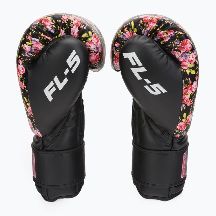 Боксови ръкавици RDX FL-5 черно-розови BGR-FL5B 4