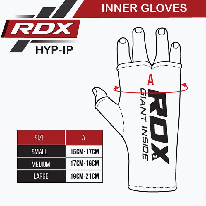 RDX Hosiery Ръкавици с вътрешна каишка Black HYP-IB 8