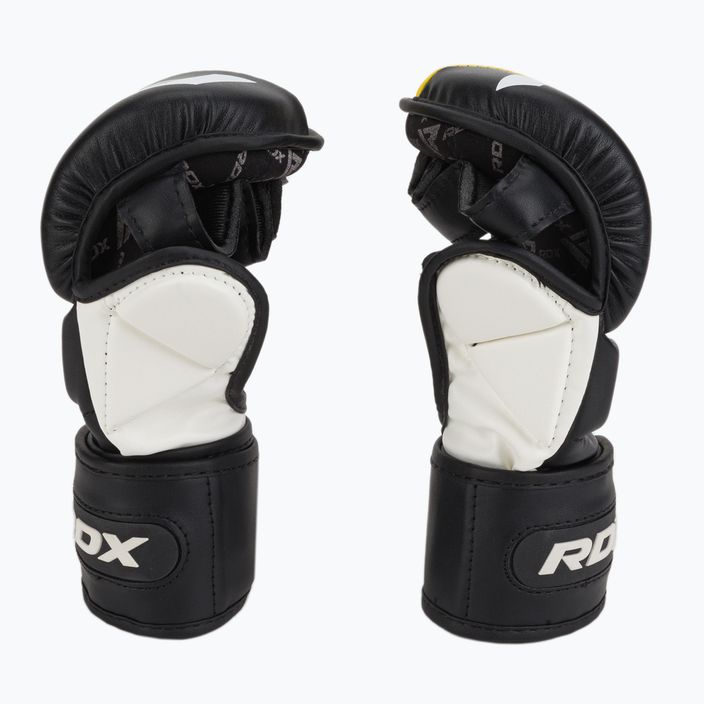 RDX T6 черни/жълти граплинг ръкавици GGR-T6Y 4