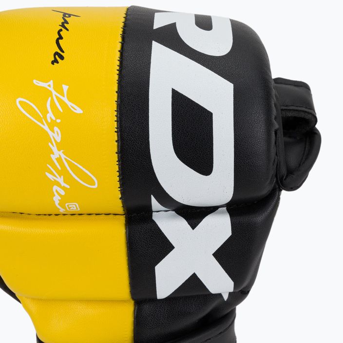 RDX T6 черни/жълти граплинг ръкавици GGR-T6Y 5