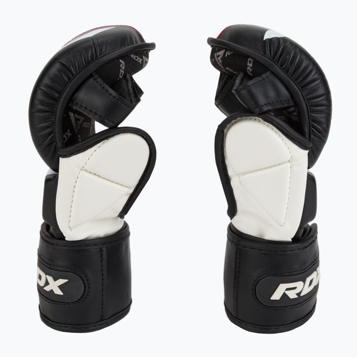 RDX T6 граплинг ръкавици черно-червени GGR-T6R 4