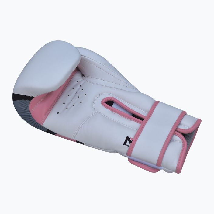 Дамски боксови ръкавици RDX BGR-F7 в бяло и розово BGR-F7P 11