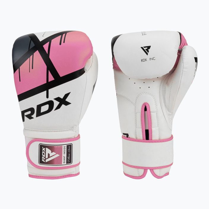 Дамски боксови ръкавици RDX BGR-F7 в бяло и розово BGR-F7P 3