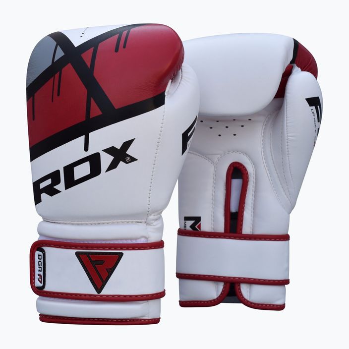 RDX боксови ръкавици червено и бяло BGR-F7R 7