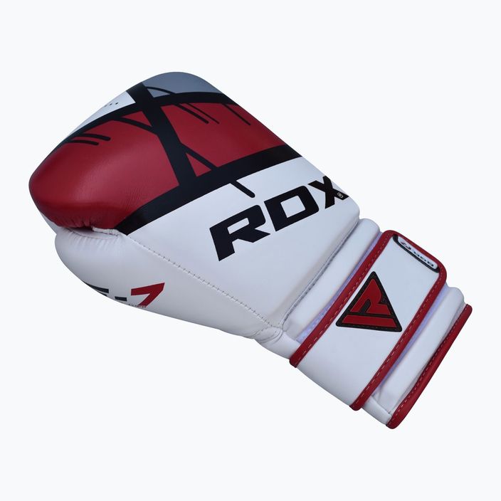 RDX боксови ръкавици червено и бяло BGR-F7R 8