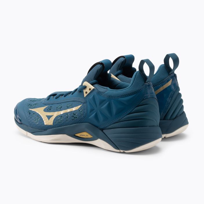 Мъжки обувки за волейбол Mizuno Wave Momentum Mid blue V1GA191251 3