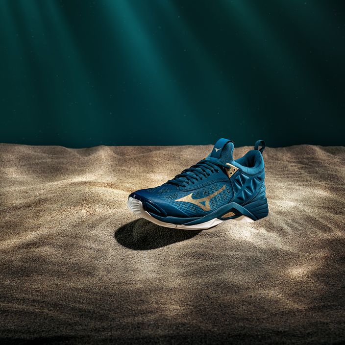 Мъжки обувки за волейбол Mizuno Wave Momentum Mid blue V1GA191251 9